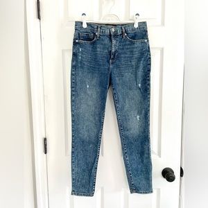 Banana Republic High Rise Distressed Skinny Jean